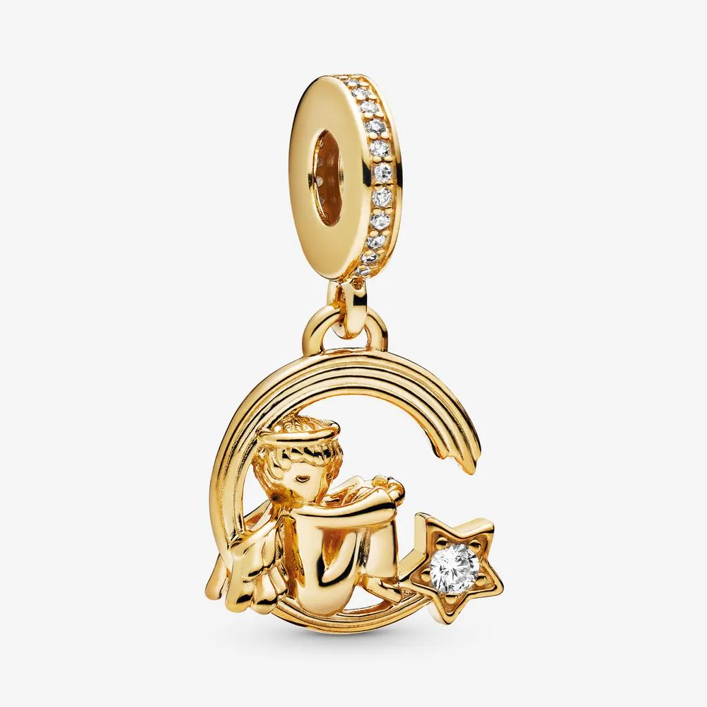 Angel and Shooting Star Dangle Charm