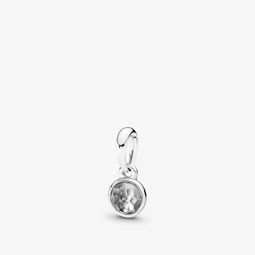 April Droplet Pendant, Rock Crystal
