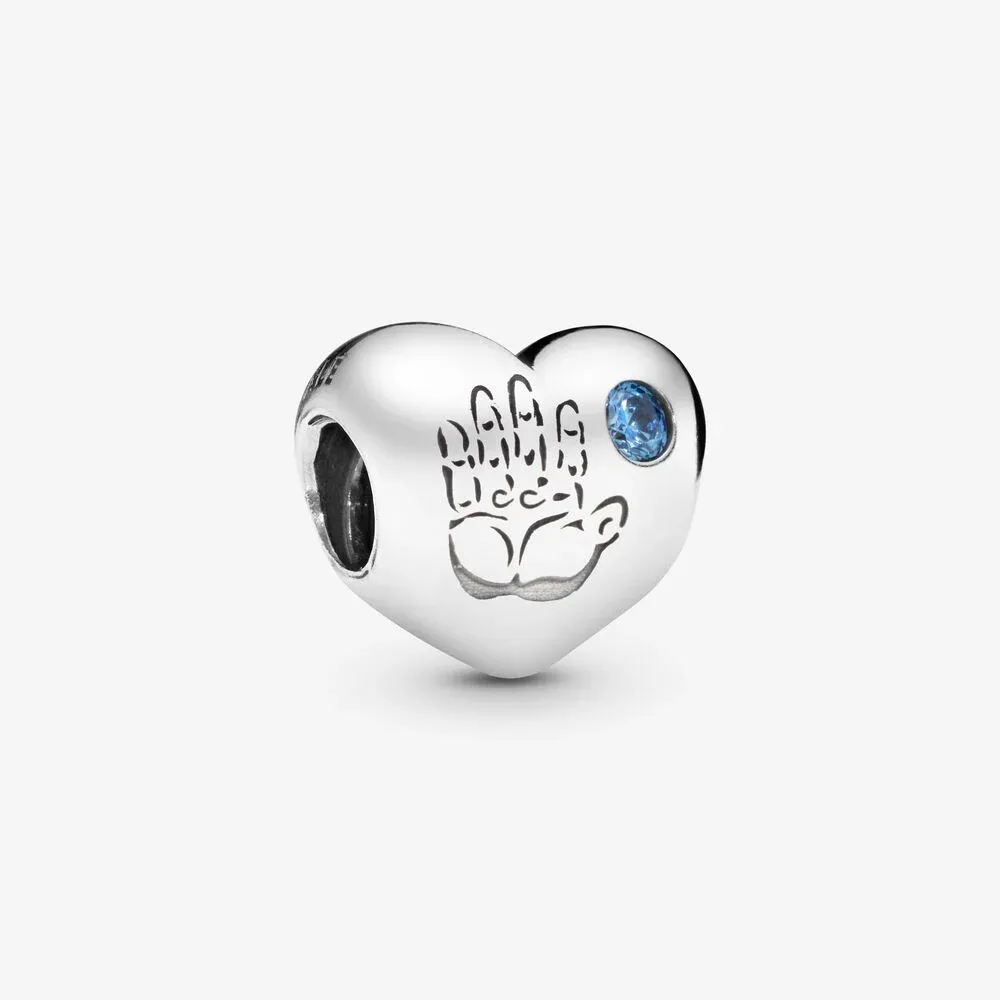 Baby Boy Handprint Charm