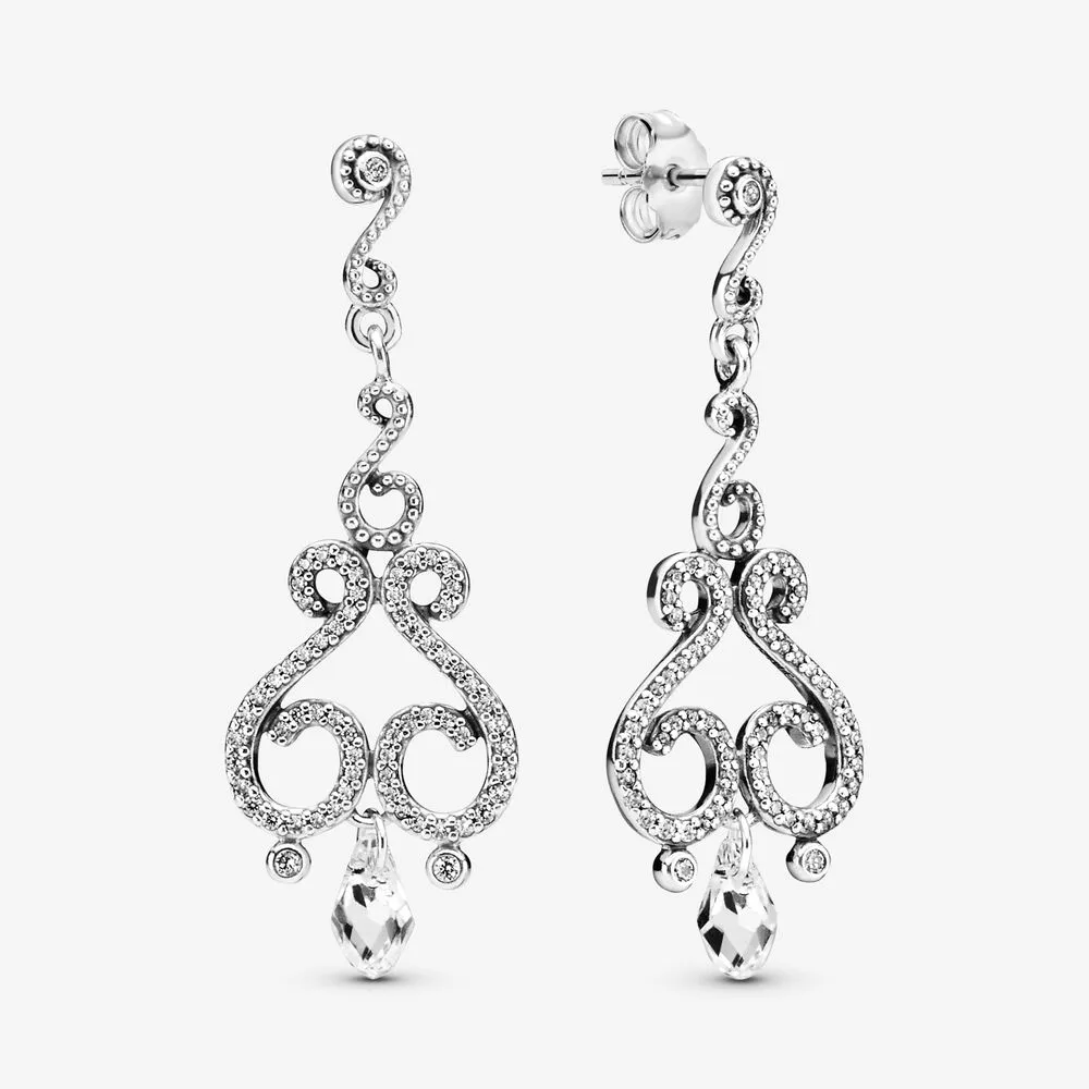 Chandelier Swirls Drop Earrings