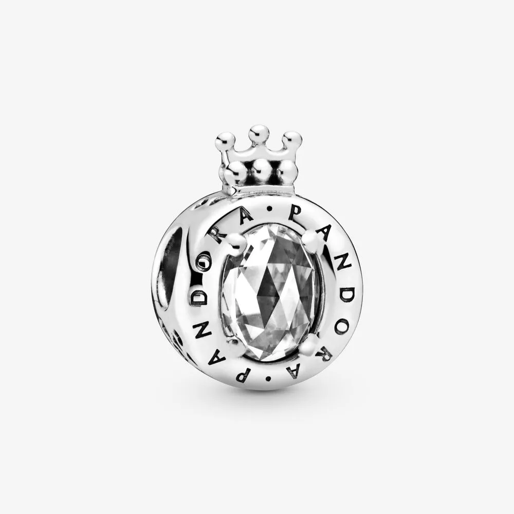 Clear Sparkling Crown O Charm