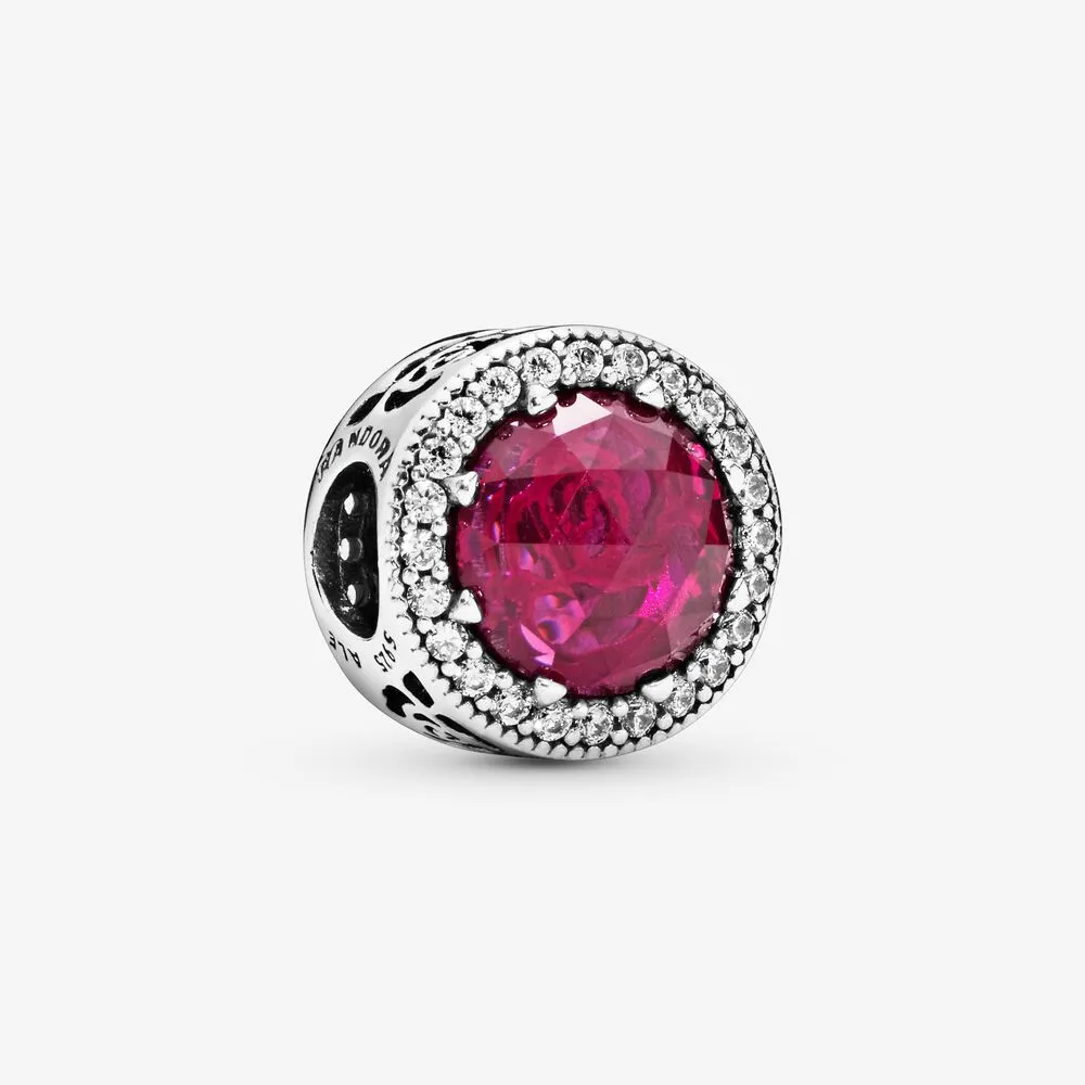 Disney Belle's Beauty and the Beast Pink Rose Charm