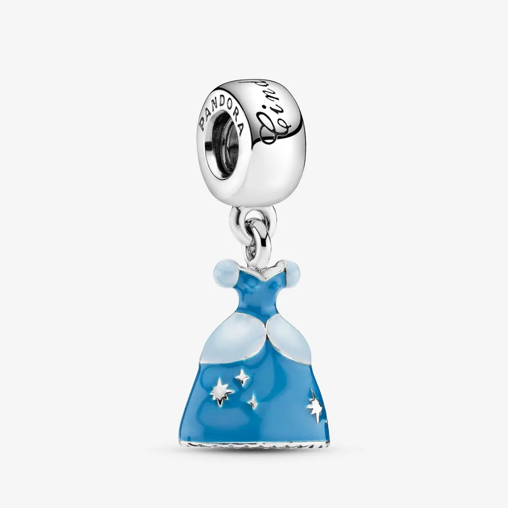 Disney, Cinderella's Dress Dangle Charm, Mixed Enamel