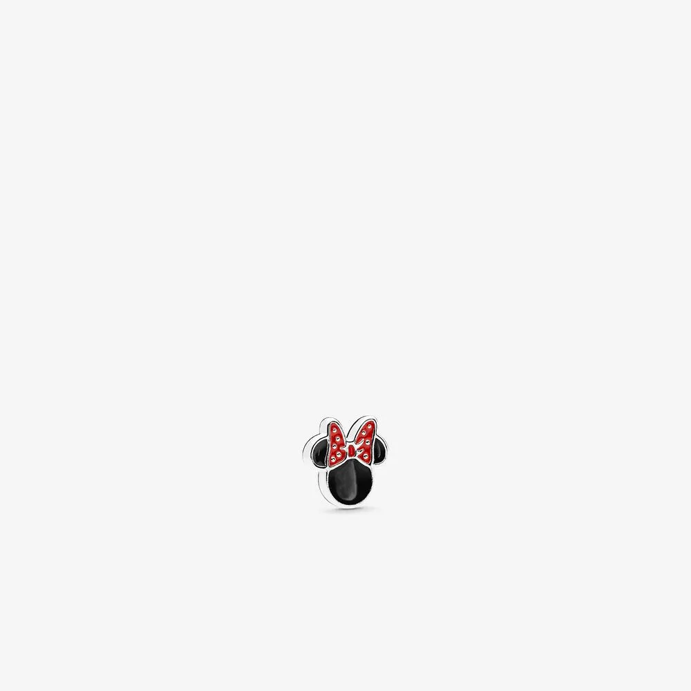 Disney, Minnie Icon Petite Locket Charm, Red & Black Enamel