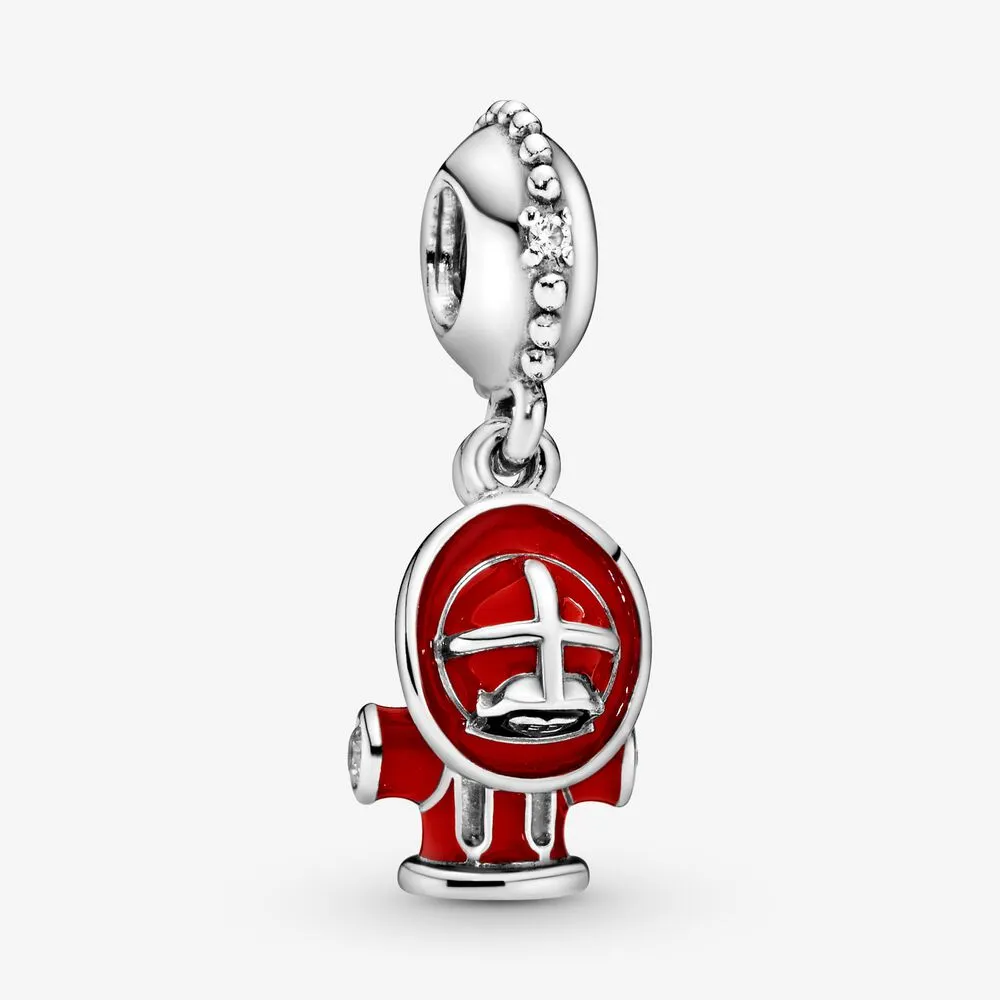 Fire Hydrant & Helmet Dangle Charm