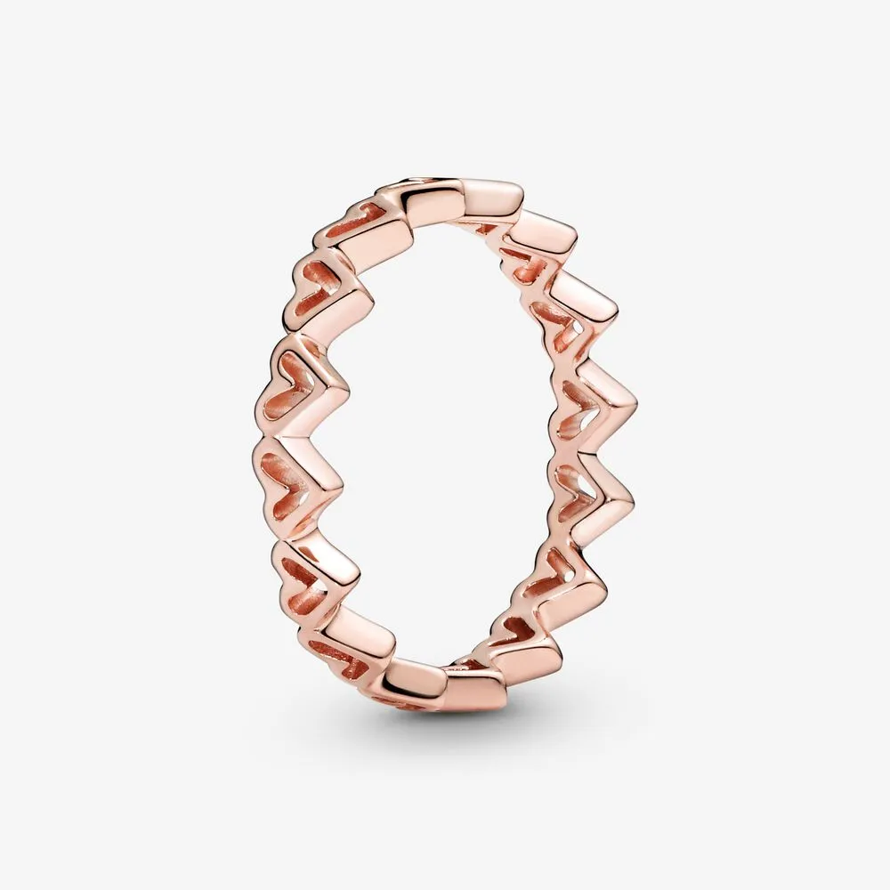 Freehand Hearts Ring