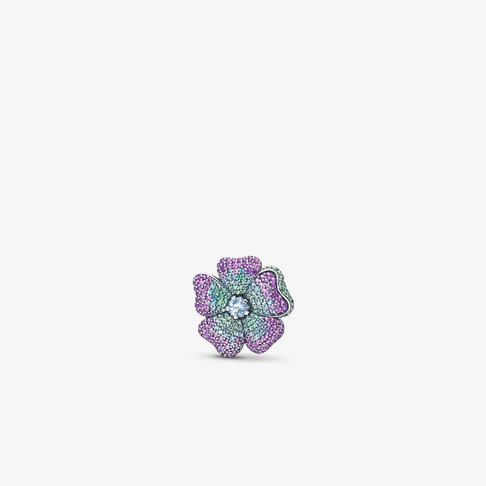 Pandantiv Glorious Bloom, cu zirconiu cubic multicolor