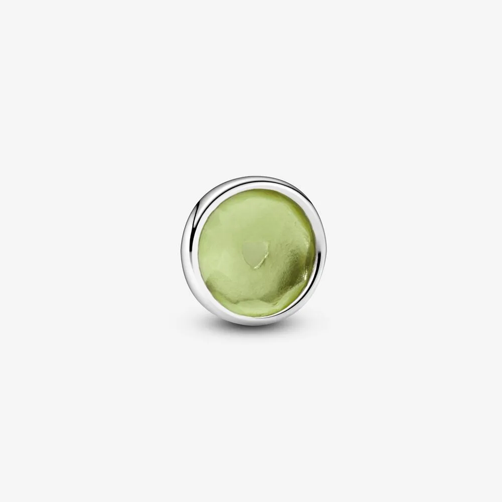 Green August Birthstone Locket Element
