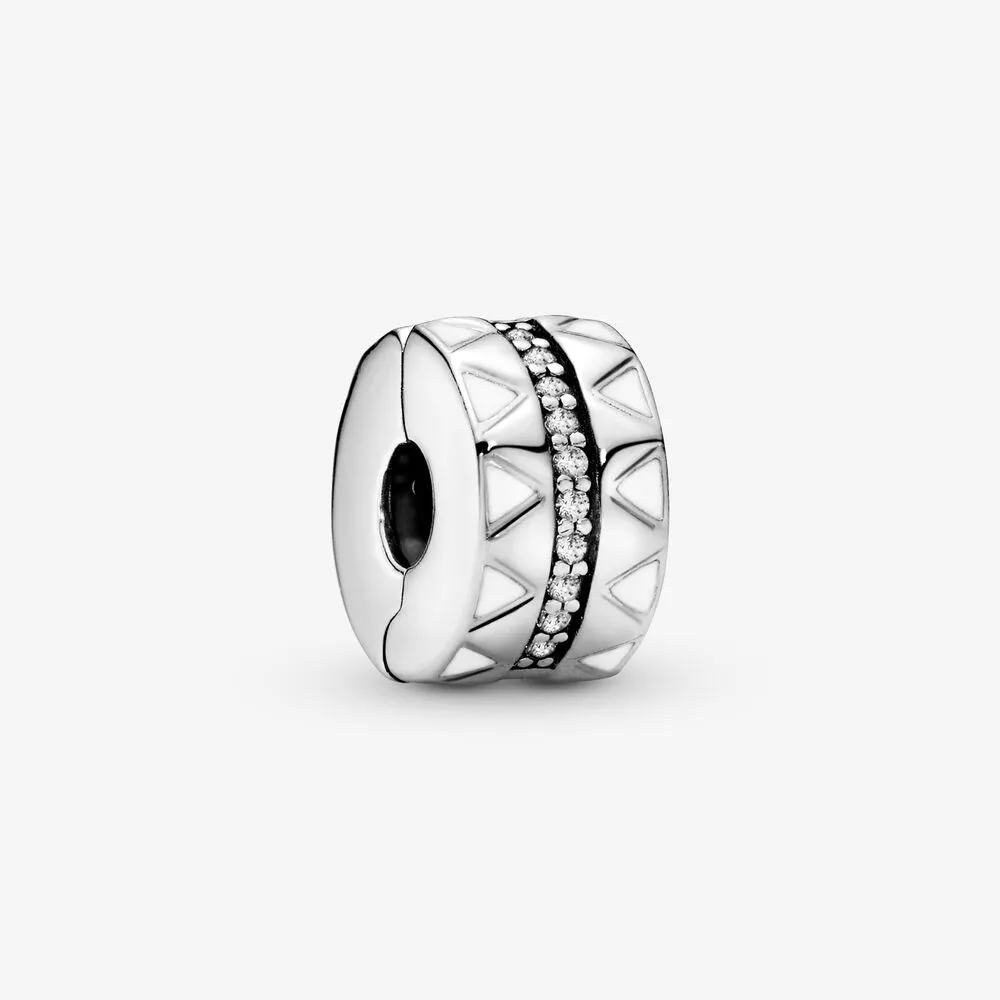 Jagged Lines Clip Charm
