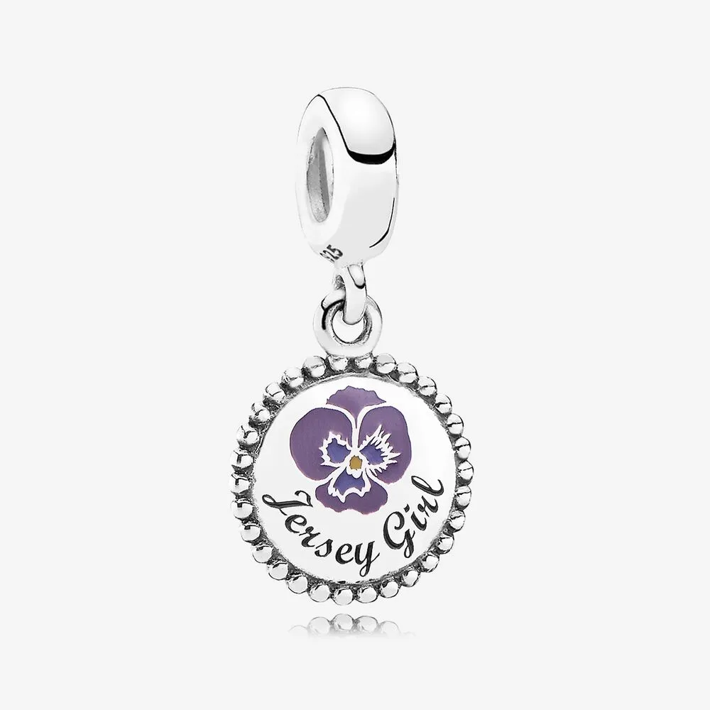 Jersey Girl Dangle Charm, Mixed Enamel