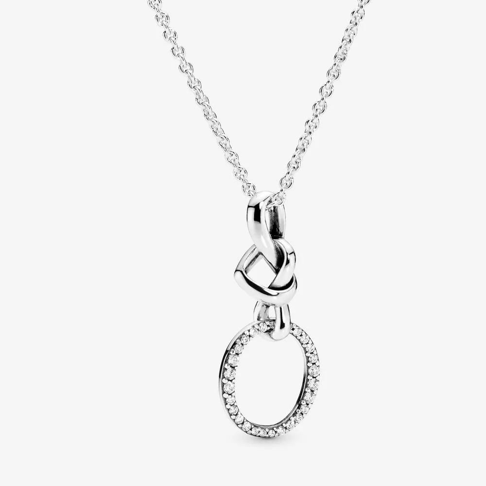 Knotted Heart Pendant Necklace