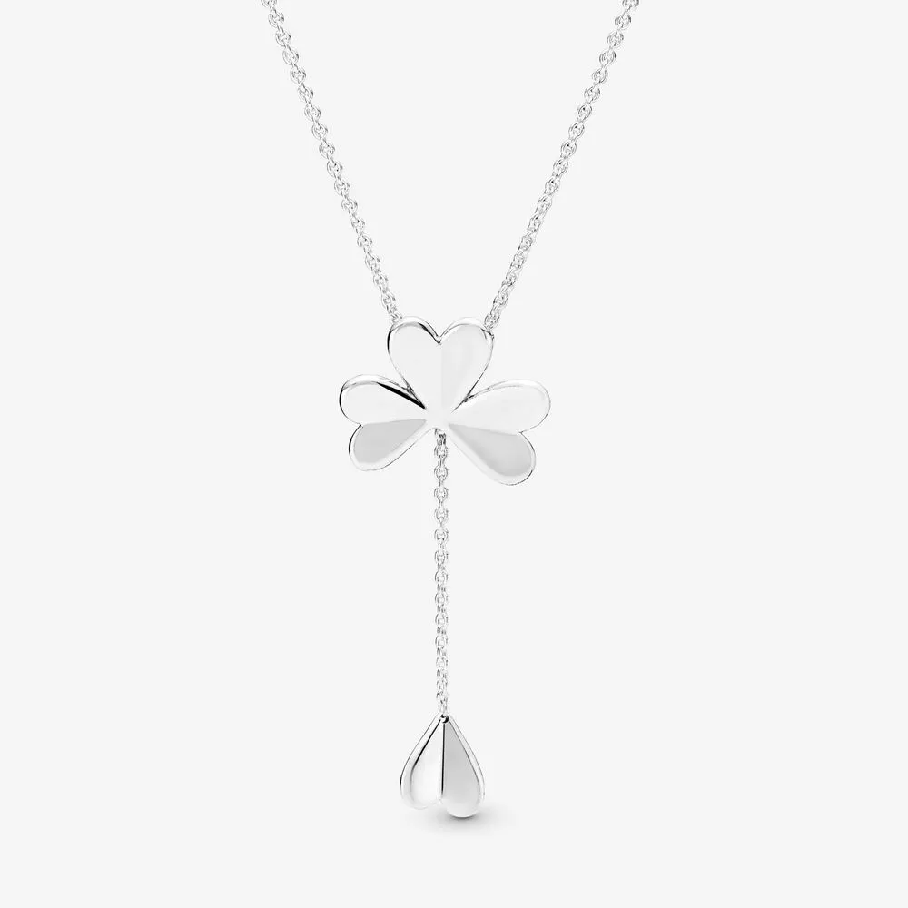 Lucky Four-Leaf Clover Y-Necklace