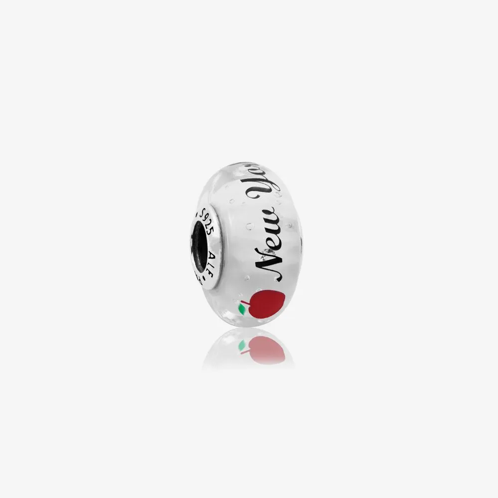 New York City Murano Charm, Mixed Enamel