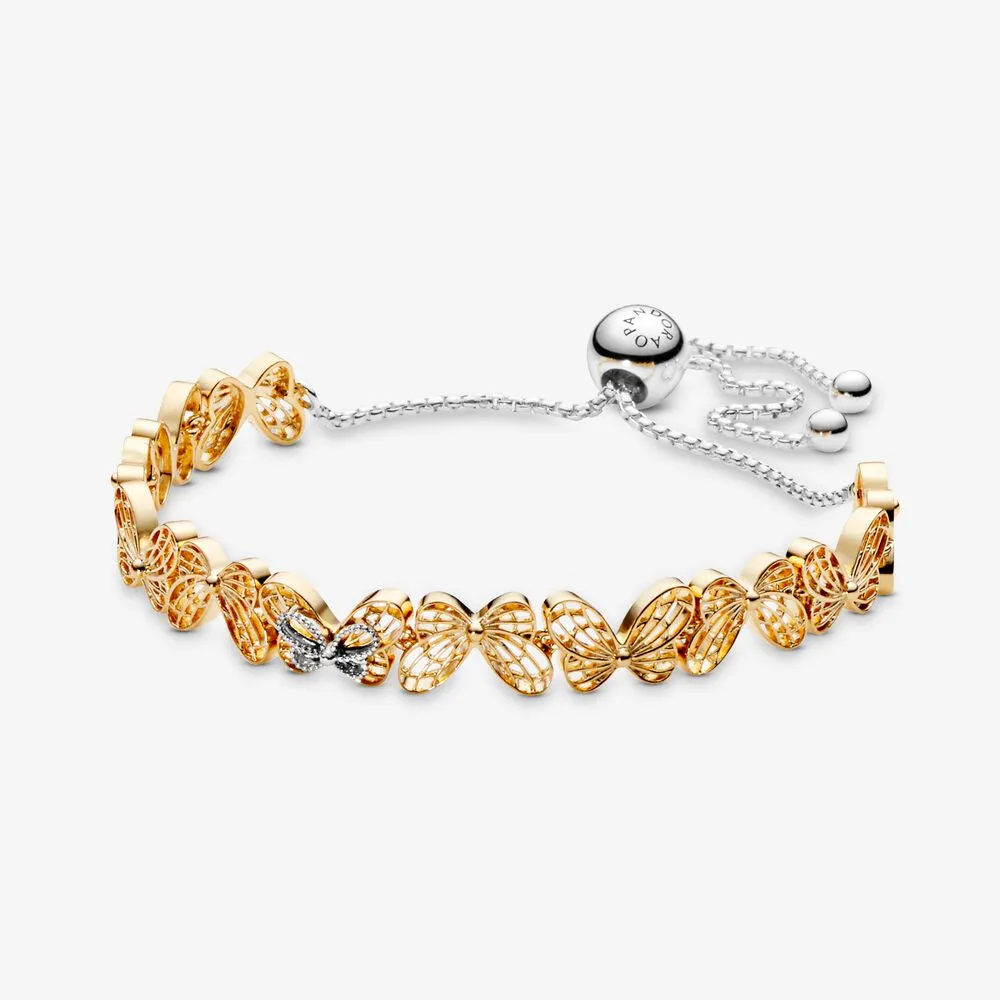 Openwork Butterfly Slider Bracelet
