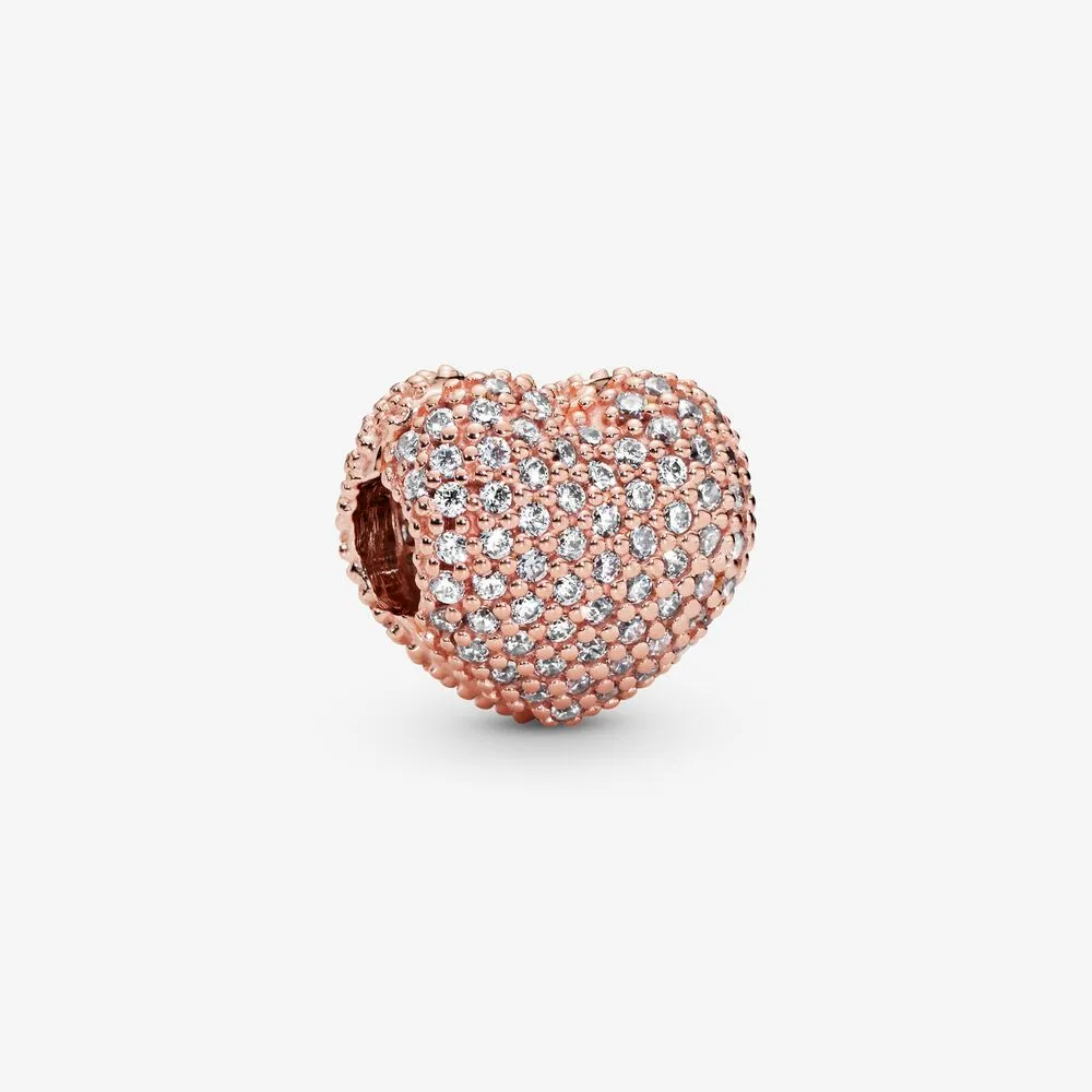Pavé Heart Clip Charm