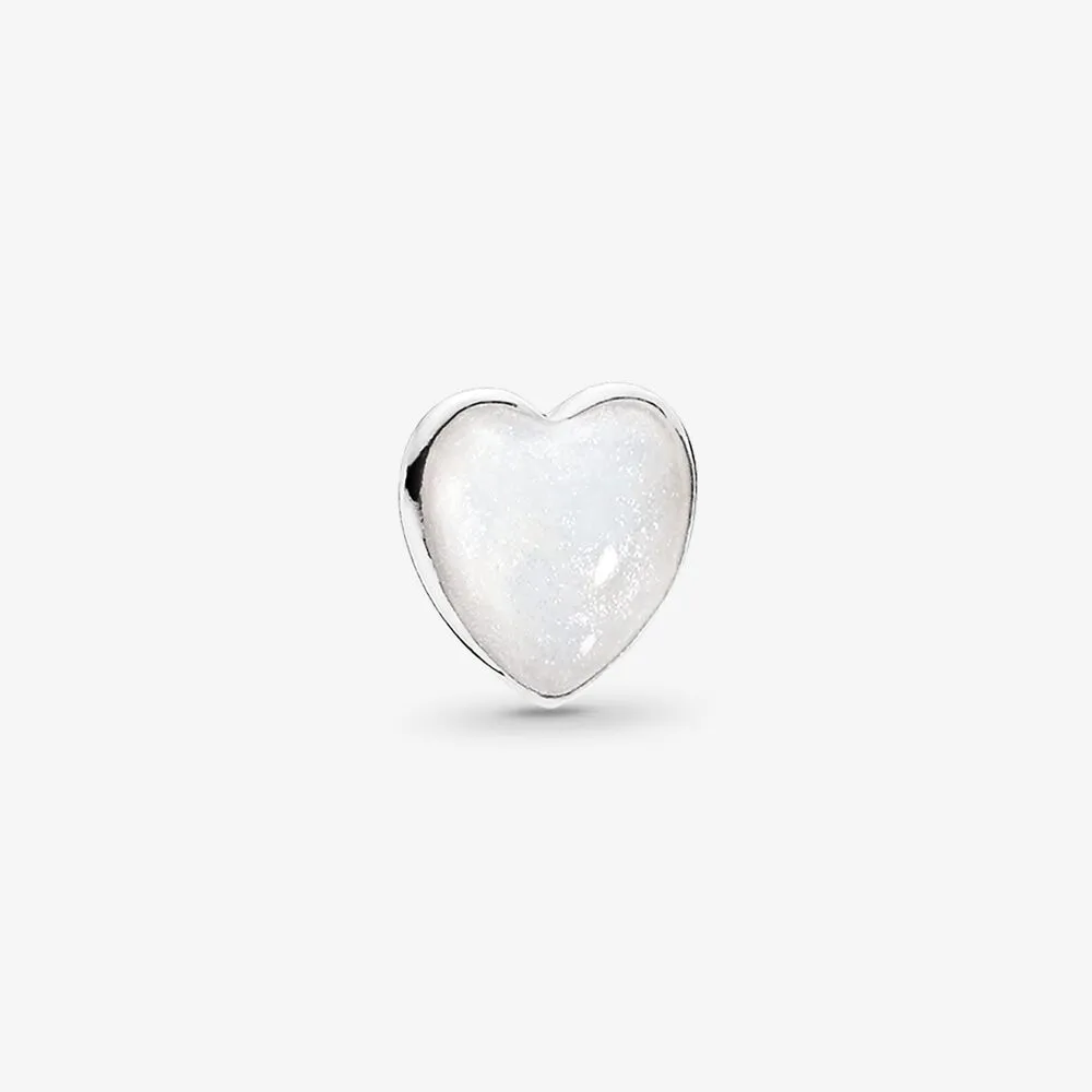 Pearlescent Heart Petite Locket Charm
