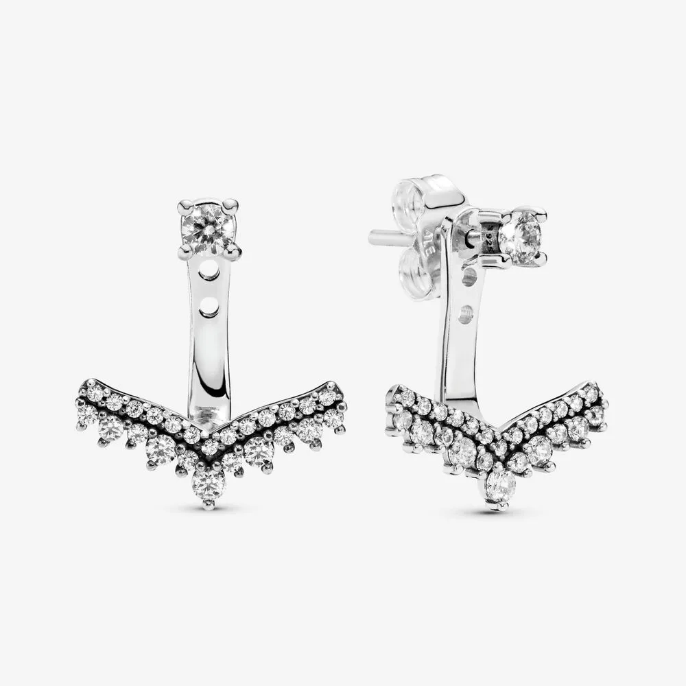 Princess Wishbone Stud Earrings