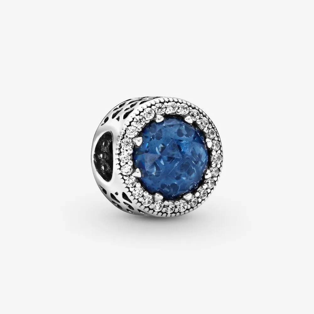 Sparkling Dark Blue Charm