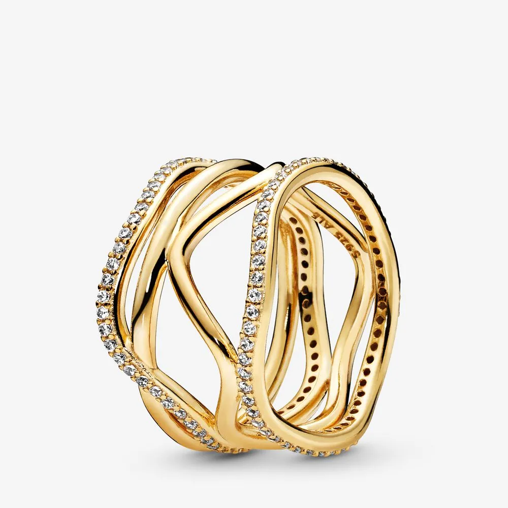Swirling Lines Ring
